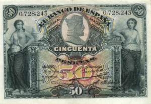 50 Pesetas 15.7.1907